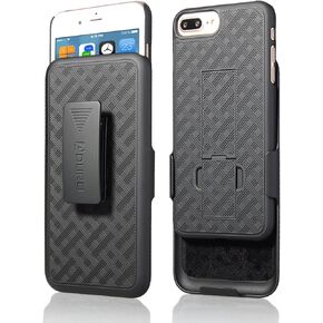 جراب Aduro Holster لهاتف iPhone 8 Plus/iPhone 7 Plus (5.5 بوصة) جراب بهيكل نحيف مع مسند مدمج + جراب بمشبك حزام دوار لهاتف Apple iPhone 8 Plus وiPhone 7 Plus فقط in Kuwait