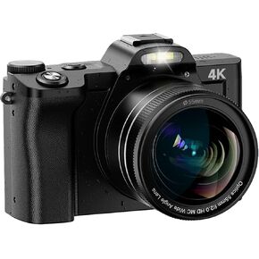 كاميرا رقمية Bifevsr 4K كاميرا فيديو بدقة 48 ميجابكسل مع شبكة WiFi وكاميرا تسجيل فيديو وكاميرا يوتيوب مع شاشة 3.5 بوصة وعدسة زاوية واسعة وعدسات ماكرو وكاميرا ويب وتكبير رقمي 16X in Kuwait