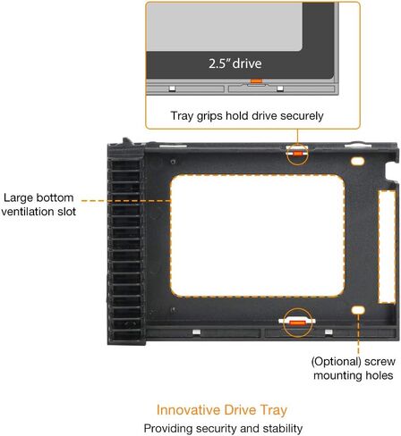 ICY DOCK 1 Bay 2.5 SAS/SATA HDD/SSD Tool-Less Enclosure for External 3.5" Bay | ExpressCage MB741SP-B in Saudi Arabia
