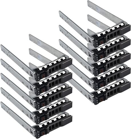 علبة القرص الصلب 2.5 بوصة SSD HDD Caddy G176J 0G176J حامل القرص الصلب SAS SATA Caddy متوافق مع Dell PowerEdge R720 R630 R730 R830 R930 T430 T440 T640 R720XD، 4 عبوات in Kuwait