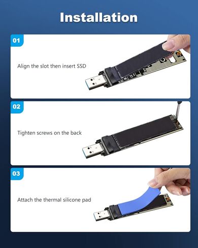 زيكسمتي محول M.2 NVMe USB 3.1 بريميوم ام-كي M.2 NVMe الى بطاقة USB عالي الاداء 10 جيجابايت في الثانية USB 3.1 الجيل الثاني يدعم شريحة 2230 2242 2260 2280 SSD in Kuwait