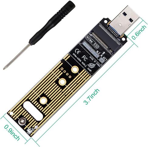زيكسمتي محول M.2 NVMe USB 3.1 بريميوم ام-كي M.2 NVMe الى بطاقة USB عالي الاداء 10 جيجابايت في الثانية USB 3.1 الجيل الثاني يدعم شريحة 2230 2242 2260 2280 SSD in Kuwait