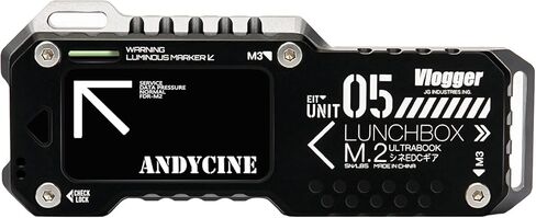 حافظة ANDYCINE Lunchbox V M.2 SSD NVME&SATA M.2 مع منفذ USB-C ورقائق RTL9210B متوافقة مع الكاميرا المختارة وأجهزة الكمبيوتر والهاتف المحمول والكمبيوتر المحمول (اللون الأحمر) in Kuwait
