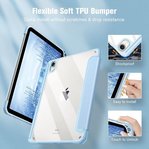 Fintie Clear Case for iPad mini 7th Generation (A17 Pro) / mini 6 8.3" in Saudi Arabia