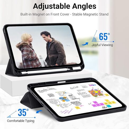 SIWENGDE for iPad 10th Generation Case 2022 with Pencil Holder, iPad 10.9 Inch Case [Support Touch ID] Flexible TPU Back Shell Smart Trifold Stand Protective Cover, Auto Wake/Sleep(Light Blue) in Kuwait