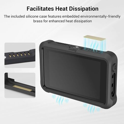 SmallRig Cage Kit for Atomos Ninja V/Ninja V+, with NATO Rail, 1/4"-20 Screw, M3 Screw，Cable Clamp for HDMI, and Sunhood, Fully Protect Camera Monitor - 3788 in Saudi Arabia
