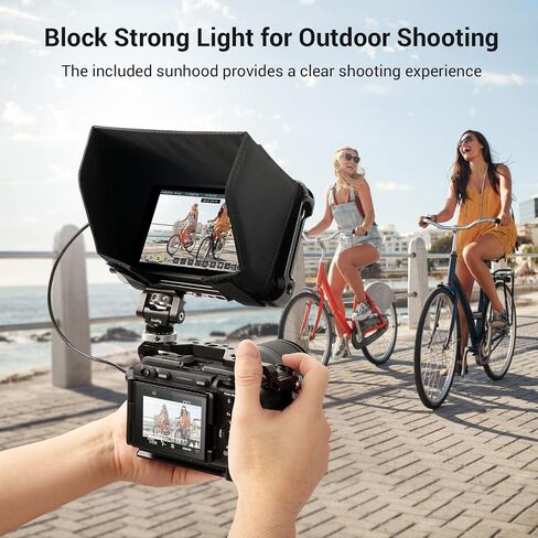 SmallRig Cage Kit for Atomos Ninja V/Ninja V+, with NATO Rail, 1/4"-20 Screw, M3 Screw，Cable Clamp for HDMI, and Sunhood, Fully Protect Camera Monitor - 3788 in Saudi Arabia