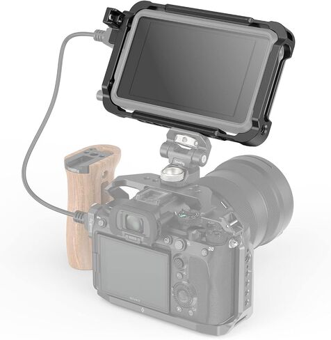 SmallRig Cage Kit for Atomos Ninja V/Ninja V+, with NATO Rail, 1/4"-20 Screw, M3 Screw，Cable Clamp for HDMI, and Sunhood, Fully Protect Camera Monitor - 3788 in Saudi Arabia