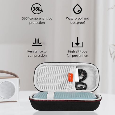 Hard EVA Case Compatible with Bose SoundLink Flex 2nd Gen/Bose SoundLink Flex Bluetooth Speaker, Waterproof, Shockproof and Dustproof Carrying Travel Speaker Case - Grey in Saudi Arabia