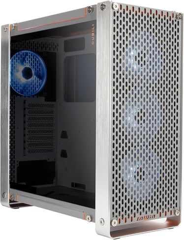 InWin Dubili Full Tower Gaming Chassis (iBuildiShare Series) w/Preinstall ARGB Fan x 4 (Champagne Gold) in Kuwait