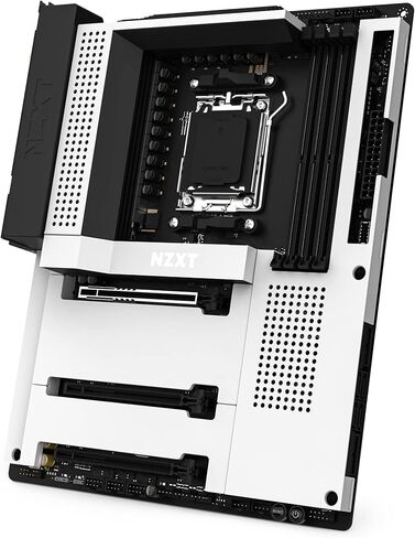NZXT N7 B650E - N7-B65XT-B1 - مجموعة شرائح AMD B650 (تدعم وحدات المعالجة المركزية AMD 7000 Series) - اللوحة الأم للألعاب ATX - درع الإدخال/الإخراج الخلفي المدمج - اتصال Wifi 6 - أسود in Kuwait