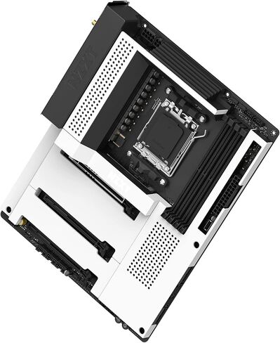 NZXT N7 B650E - N7-B65XT-B1 - مجموعة شرائح AMD B650 (تدعم وحدات المعالجة المركزية AMD 7000 Series) - اللوحة الأم للألعاب ATX - درع الإدخال/الإخراج الخلفي المدمج - اتصال Wifi 6 - أسود in Kuwait
