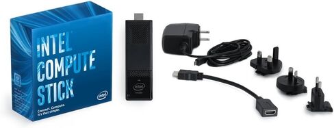 Intel Compute Stick CS125 Computer with Intel Atom x5 Processor and Windows 10 (BOXSTK1AW32SC),Black in Saudi Arabia
