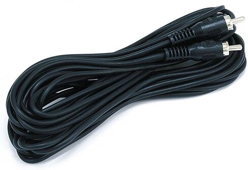 كابل ذكر مونوبرايس 6ft RCA لقناة واحدة - أسود in Kuwait