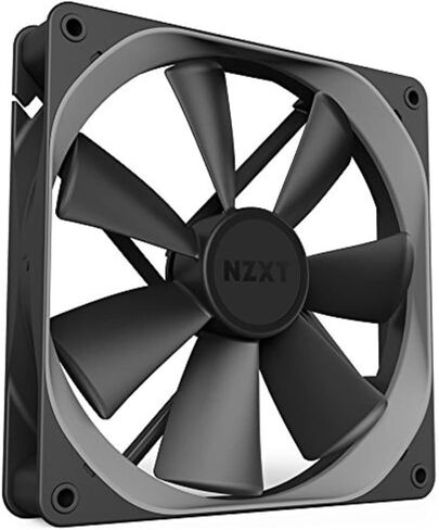 NZXT مروحة ايه اي ار اف - RF-AF140-B1-140 ملم - شفرات مروحة مصممة بشكل جناح - محامل ديناميكية سائلة - مراوح تدفق هواء بي دبليو ام - مروحة كمبيوتر للالعاب in Saudi Arabia