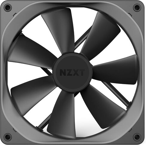 NZXT مروحة ايه اي ار اف - RF-AF140-B1-140 ملم - شفرات مروحة مصممة بشكل جناح - محامل ديناميكية سائلة - مراوح تدفق هواء بي دبليو ام - مروحة كمبيوتر للالعاب in Saudi Arabia