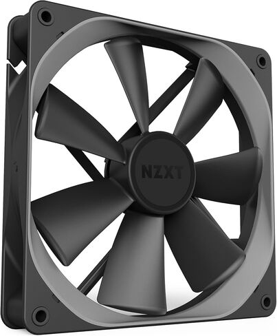 NZXT مروحة ايه اي ار اف - RF-AF140-B1-140 ملم - شفرات مروحة مصممة بشكل جناح - محامل ديناميكية سائلة - مراوح تدفق هواء بي دبليو ام - مروحة كمبيوتر للالعاب in Saudi Arabia