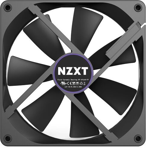 NZXT مروحة ايه اي ار اف - RF-AF140-B1-140 ملم - شفرات مروحة مصممة بشكل جناح - محامل ديناميكية سائلة - مراوح تدفق هواء بي دبليو ام - مروحة كمبيوتر للالعاب in Saudi Arabia