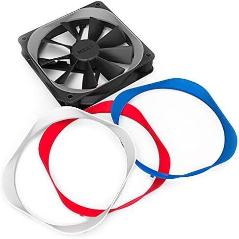 NZXT مروحة ايه اي ار اف - RF-AF140-B1-140 ملم - شفرات مروحة مصممة بشكل جناح - محامل ديناميكية سائلة - مراوح تدفق هواء بي دبليو ام - مروحة كمبيوتر للالعاب in Saudi Arabia