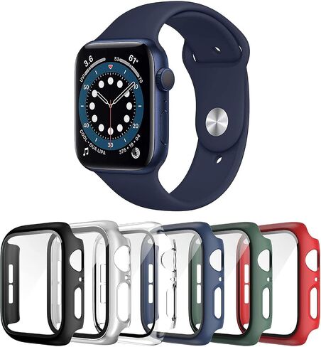 6 Pack for Apple Watch 44mm SE 6/5/4 Case with Screen Protector in Saudi Arabia