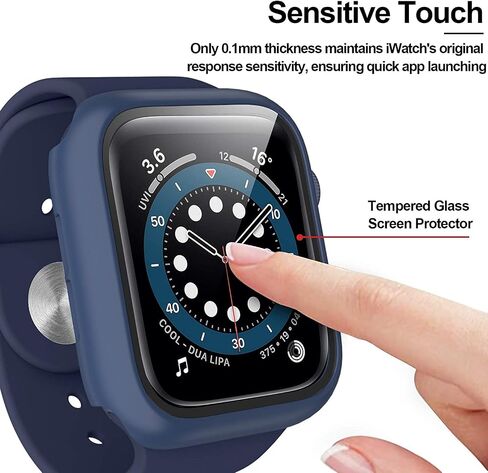6 Pack for Apple Watch 44mm SE 6/5/4 Case with Screen Protector in Saudi Arabia