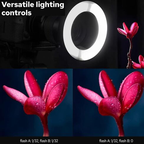 فلاش حلقة صغيرة LED Godox MF-R76 مع بطارية ليثيوم أيون 2600 مللي أمبير في الساعة وحلقات محول شاشة LCD لكاميرا Canon Sony Nikon Fuji Olympus Panasonic Pentax Flash Speedlight Speedlite Light in Saudi Arabia