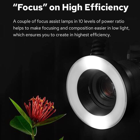 فلاش حلقة صغيرة LED Godox MF-R76 مع بطارية ليثيوم أيون 2600 مللي أمبير في الساعة وحلقات محول شاشة LCD لكاميرا Canon Sony Nikon Fuji Olympus Panasonic Pentax Flash Speedlight Speedlite Light in Saudi Arabia