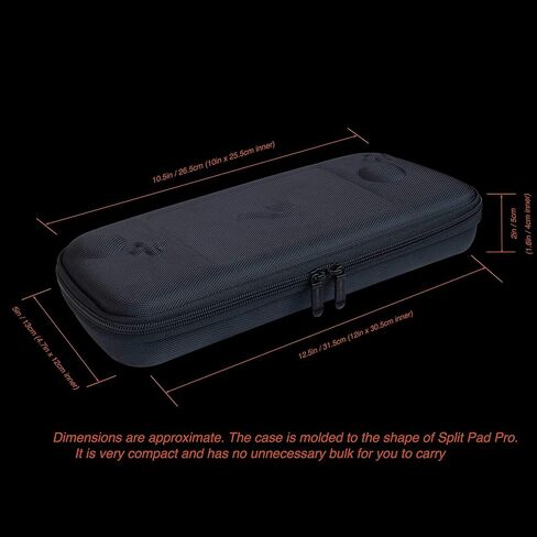 حقيبة مفاتيح كبيرة للغاية لنظام ألعاب نينتندو سويتش، تناسب لوحة هوري سبليت برو أو وحدة تحكم نينتندو برو، محول تيار متردد لشاحن الحائط 8 حوامل بطاقات ألعاب - أحمر/أسود in Kuwait