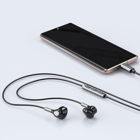 سماعات رأس USB C لهاتف Samsung Galaxy S23 Ultra S22 S21 FE S20 A54 A53 سماعات USB C مع ميكروفون داخل الأذن سماعات أذن سلكية USB من النوع C سماعات أذن لهاتف iPhone 15 Pro Max iPad Plus Pixel 8 7 6a 5 in Kuwait
