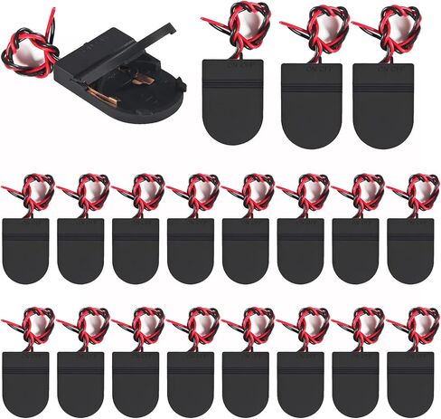 10pcs CR2032 Battery Holder Coin Cell Battery Holder 1x CR2032 Battery Holder Battery Storage Boxes Cover with On ON-Off Switch Socket Container in Saudi Arabia