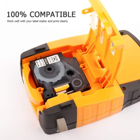 Rhino 5200 Label Tape Compatible with Dymo 18445 Permanent Vinyl Tape | 3/4 Inch Industrial Rhino Labels, Work for Rhino 4200, 5000, 5200, 6000 Label Maker Refills, 4 Pack in Kuwait