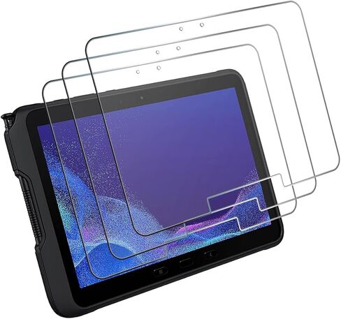 واقي شاشة Vatkyc لهاتف Samsung Galaxy Tab Active Pro 10.1 بوصة 2022 (T630/T638) Tab Active Pro 10.1 بوصة 2019 (T540/T547)، واقي غشاء من الزجاج المقوى لـ 10.1 بوصة Galaxy Tab Active Pro/Active Pro-3Pack in Kuwait
