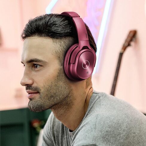 ZIHNIC Active Noise Cancelling Headphones, 40H Playtime Wireless Bluetooth Headset with Deep Bass Hi-Fi Stereo Sound,Comfortable Earpads for Travel/Home/Office (Rose Gold) in Kuwait