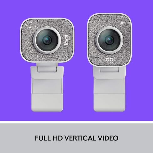 Logitech StreamCam, Live Streaming Webcam, Full 1080p HD 60fps Vertical Video, Smart auto Focus and Exposure- White (Renewed) in Saudi Arabia