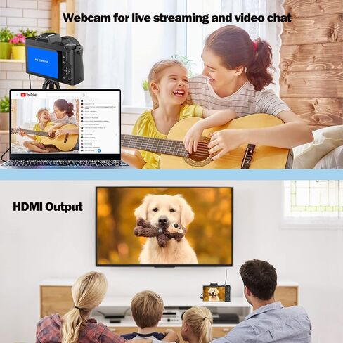 كاميرا رقمية Bifevsr 4K كاميرا فيديو بدقة 48 ميجابكسل مع شبكة WiFi وكاميرا تسجيل فيديو وكاميرا يوتيوب مع شاشة 3.5 بوصة وعدسة زاوية واسعة وعدسات ماكرو وكاميرا ويب وتكبير رقمي 16X in Kuwait