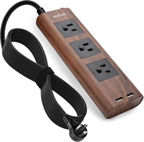Power Strip 10Ft, JACKYLED Surge Protector with 3 Outlets and 2 USB Ports in Kuwait