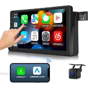 جهاز استقبال ستيريو للسيارة من Eonon CarPlay & Android Auto، أندرويد 10.0 سيارة ستيريو رفيعة للغاية 3+32 جيجا ، متوافق مع 1999-2005 BMW 3 Series E46 ، بلوتوث 5.0/4 مجموعات من UI، 9 بوصات - Q50Pro in Kuwait