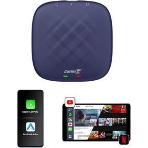 CarlinKit Android 12.0 System Wireless CarPlay Adapter - Apple CarPlay & Android Auto Magic Box Netflix YouTube Google Play QCM6125 8core 4G+64G WiFi 2.4G+5G Bluetooth 4.2BLE+5.0 GPS+Glonass 4GNetwork in Saudi Arabia