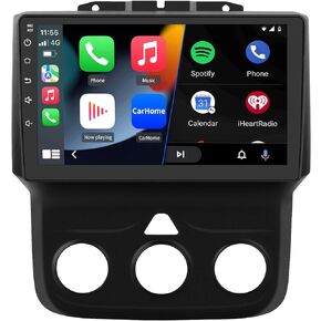 Android 12 [2GB+32GB] راديو السيارة متوافق مع Dodge Ram 2013-2019 1500 2500 3500 مع CarPlay اللاسلكي Android Auto، ستيريو 9 بوصة مع GPS/FM/WiFi/USB/SWC (يناسب التيار المتردد اليدوي فقط) in Kuwait