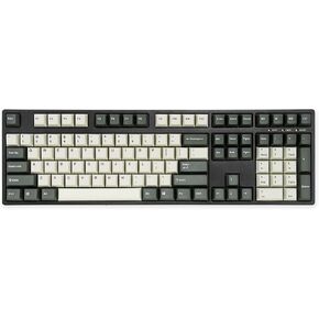 ikbc CD108 V2 لوحة مفاتيح ميكانيكية مريحة عتيقة مع مفتاح Cherry MX Brown لجهاز Win وMac، لوحة مفاتيح كاملة الحجم تستخدم أغطية مفاتيح Mistel ذات اللونين الرجعية PBT مزدوجة اللقطة لسطح المكتب والكمبيوتر المحمول in Kuwait