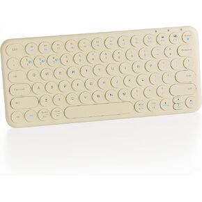 Mini Bluetooth Keyboard, Low Profile Quiet Keys (Khaki) in Kuwait
