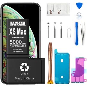 TAYUZH [5000mAh] Battery for iPhone Xs Max High Capacity New 0 Cycle Replacement Battery for iPhone Xs Max A1921 A2101 A2102 A2104 with Installation Manual and Professional Repair Tools Kits in Kuwait