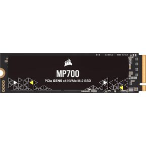 Corsair MP700 2TB PCIe Gen5 x4 NVMe 2.0 M.2 SSD - TLC NAND عالي الكثافة - مبدد حراري من الألومنيوم - M.2 2280 - متوافق مع DirectStorage - ما يصل إلى 10000 ميجابايت / ثانية - متوافق مع الإصدارات السابقة من PCIe Gen4 وGen3 - أسود in Saudi Arabia