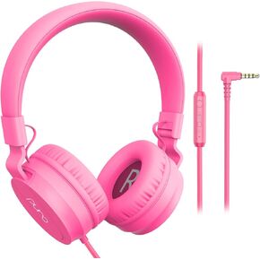 Puro Sound Labs PuroBasic Volume Limiting Wired Headphones for Kids, Foldable & Adjustable Headband w/Microphone, Compatible with Smartphones, Tablets and PC’s -Green in Saudi Arabia