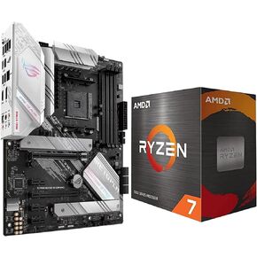 Micro Center AMD Ryzen 7 5700X 8-Core 16-Thread Unlocked Desktop Processor Bundle with ASUS ROG Strix B550-A AMD AM4 Zen 3 Ryzen 5000 ATX Gaming Motherboard in Saudi Arabia