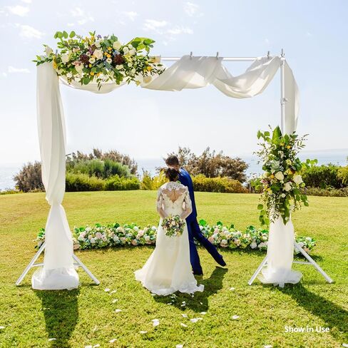 Julius Studio 10 x 9.8 feet (New) Heavy Duty Large White Backdrop Stands, Background Support, Metal Cap Head Thicker Joints for Enhanced Stability, White Spring Clamps, Photo Video Studio, JSAG838 in Kuwait