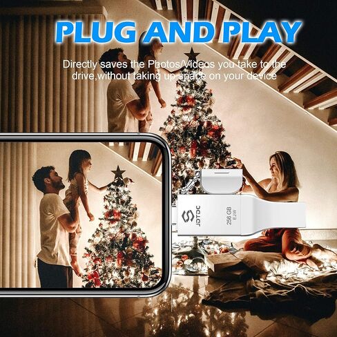 128GB Apple MFi Certified iPhone-Photo-Stick, 3 in 1 USB3.0 iOS Flash-Drive Photo-Stick-for-iPhone Memory-Stick Thumb Drives iPhone Backup Memory Stick for iPhone 15/14/13/12, iPad, Type-C Phone, PC in Kuwait