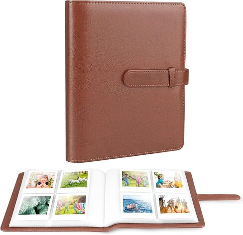 ألبوم صور صغير Ablus يحتوي على 128 جيبًا لكاميرا Fujifilm Instax Mini وPolaroid Snap وZ2300 وكاميرات SocialMatic الفورية وطابعة فورية بسحاب (128 جيبًا، أزرق) in Saudi Arabia
