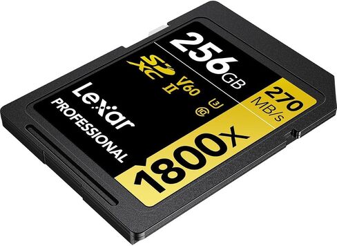 ليكسار بطاقة ذاكرة الفئة الذهبية الاحترافية 1800x 256GB UHS-II U3 SDXC in Saudi Arabia