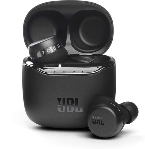سماعات أذن JBL Tour PRO+ TWS True Wireless Bluetooth، إلغاء الضوضاء، بطارية تصل إلى 32 ساعة، 3 ميكروفونات، شحن لاسلكي، مساعد جوجل وأليكسا مدمج (أسود) InfinityLab، USB-A شحن سريع مدمج in Saudi Arabia
